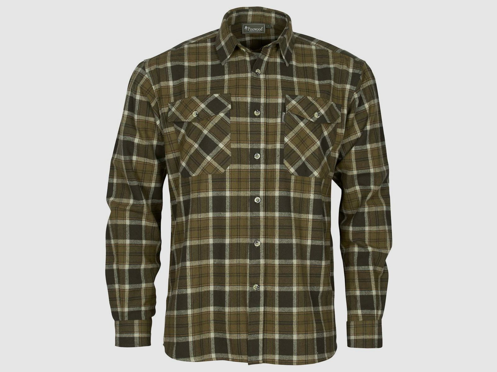 Pinewood Hemd Härjedalen H. Olive/Khaki