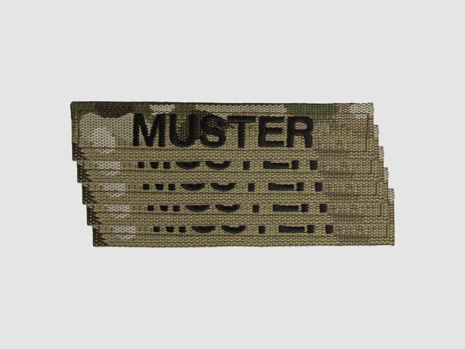 ASMC ASMC Namensbänder 5er Set Multicam gestickt auf Textil