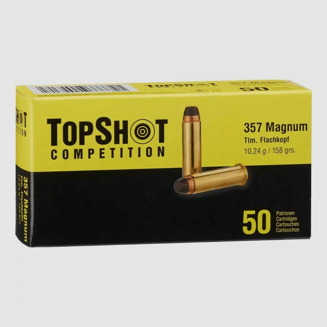 TopShot Competition .357 Mag. TM Punta Plana 10,2 g / 158 grs / 50 pcs