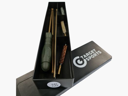 Target Sports reinigingsset voor geweren 7,62 mm (ook geschikt voor .30 en .32) – 3 borstels en 3 poetsstokken