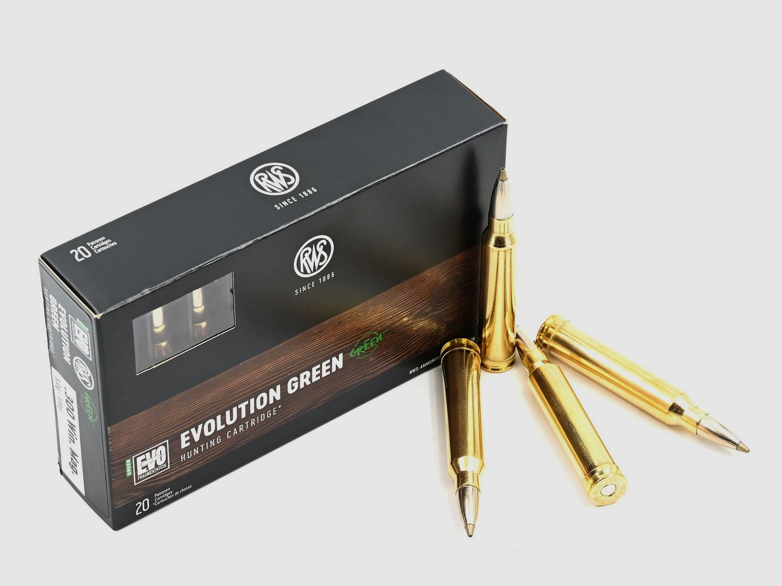 RWS Evolution Green, .300 Win. Mag., 9g/139gr, 20 Stk.