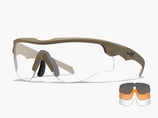 Wiley X WX Rogue COMM tan gray, clear, rust