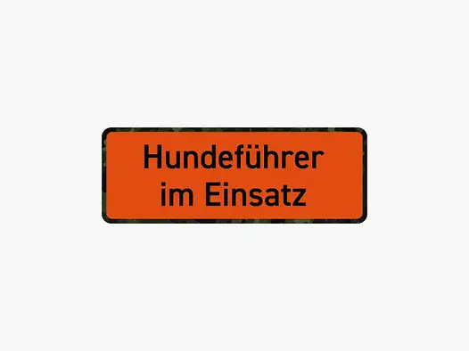 Wilde Hilde Original Magnetschild „Hundeführer im Einsatz“