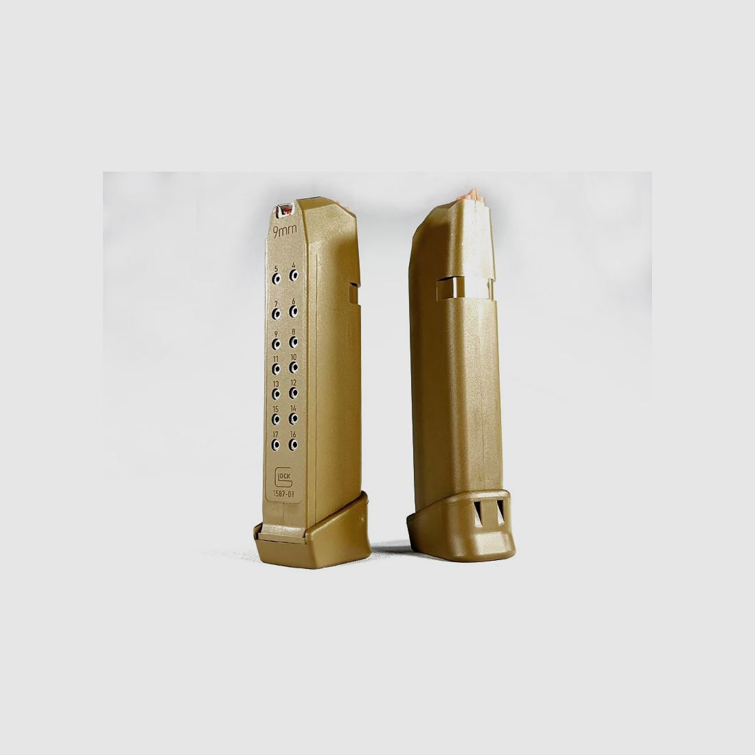 GLOCK Magazine Coyote Brown 9mm, Standard Gen5 - 17rd