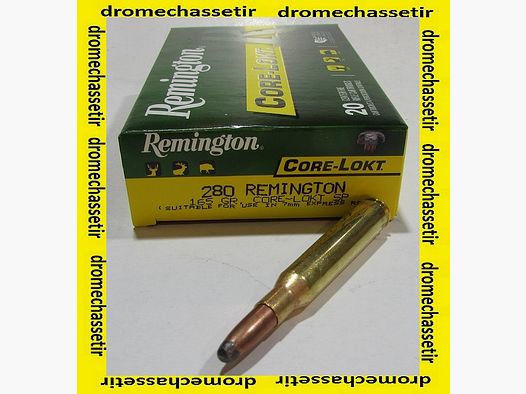 boite de 20 cartouches, cal 280 Remington, 165 grains core lokt soft point