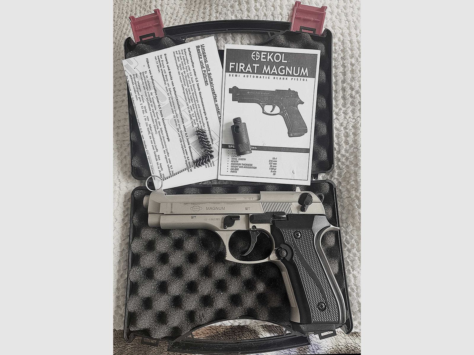 Ekol Firat Magnum gas signal pistol nickel-plated