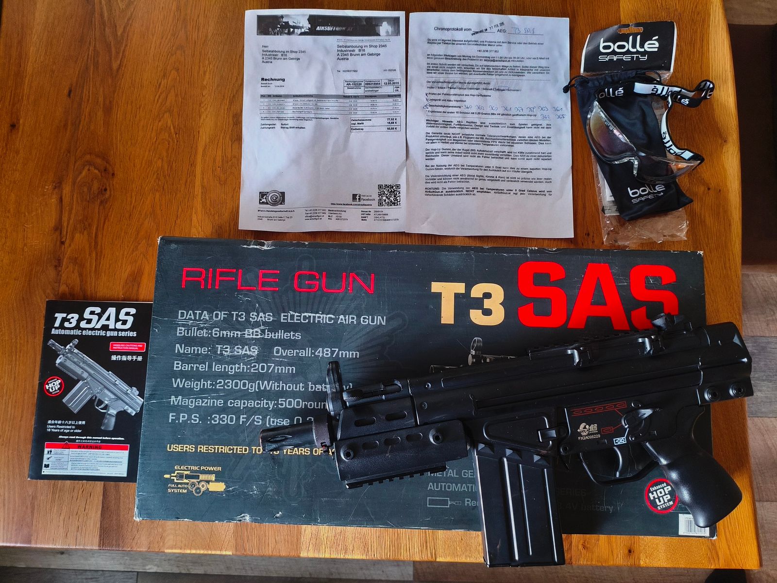 Airsoft gun T3 SAS in like-new condition!
