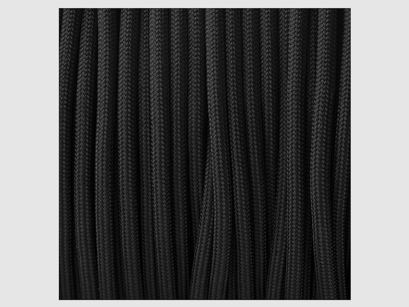 US PARACORD 550 BLACK METERWARE