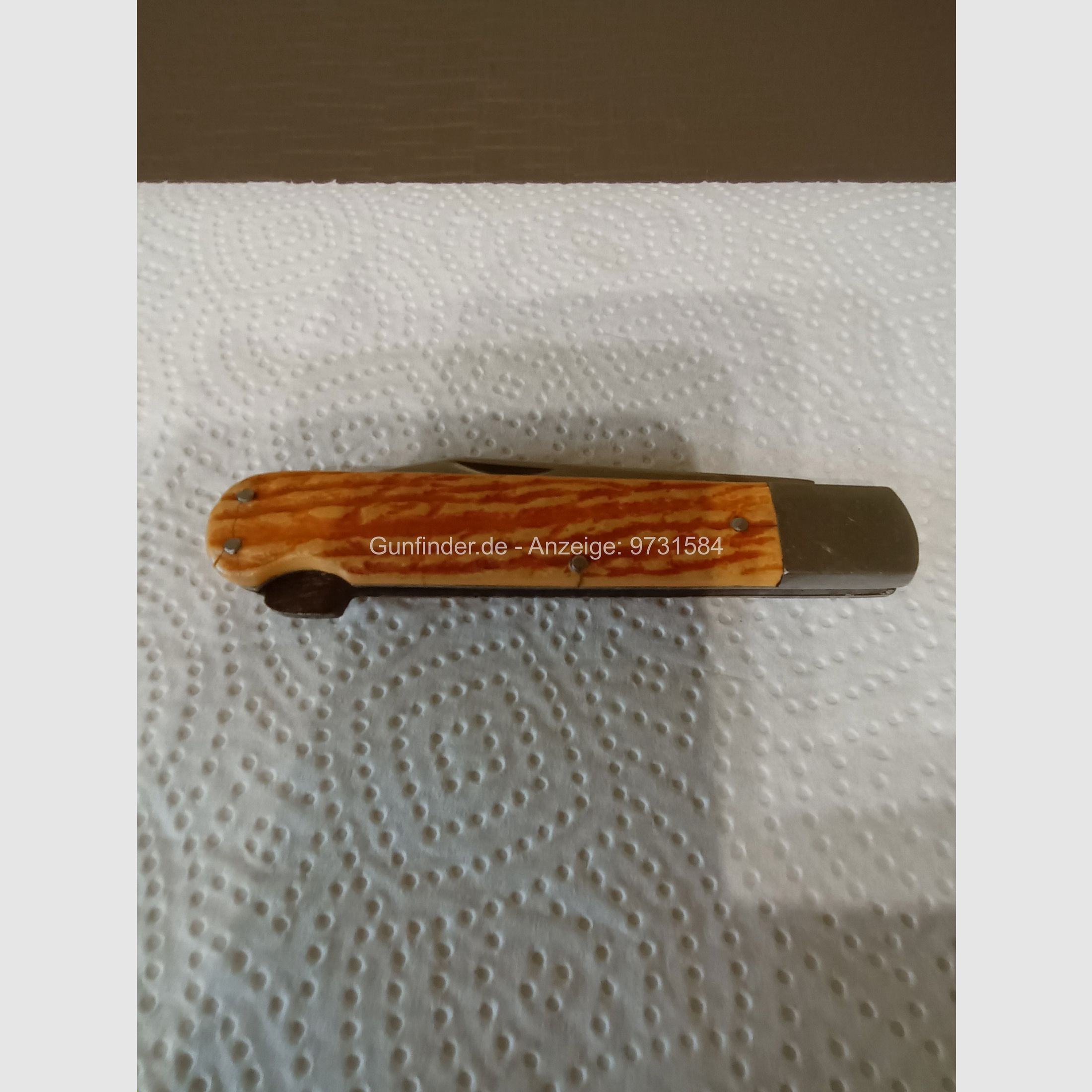 Hunting knife from the company GML Leegebruch with leather case