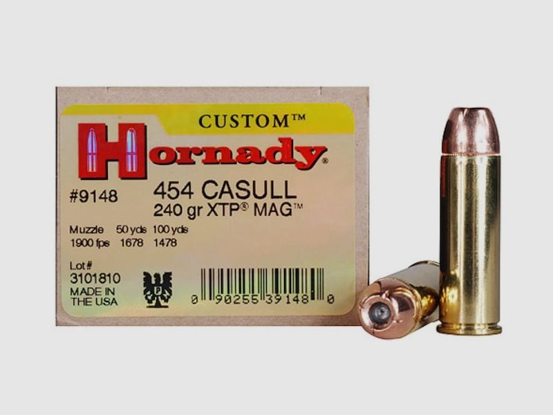 Hornady Custom .454 Casull 240GR XTP MAG 20 cartridges