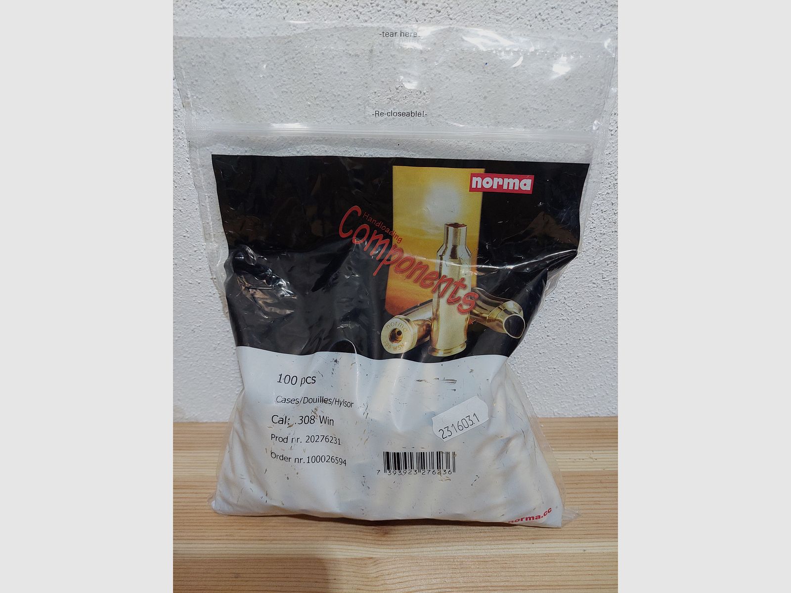 Original NORMA cartuchos .308 Win. NUEVO y OVP. (sin Lapua). Lo mejor para Longrange, PRS o Benchrest.