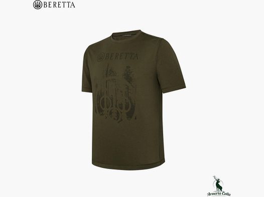 Beretta T-Shirt Outline Verde Oliva