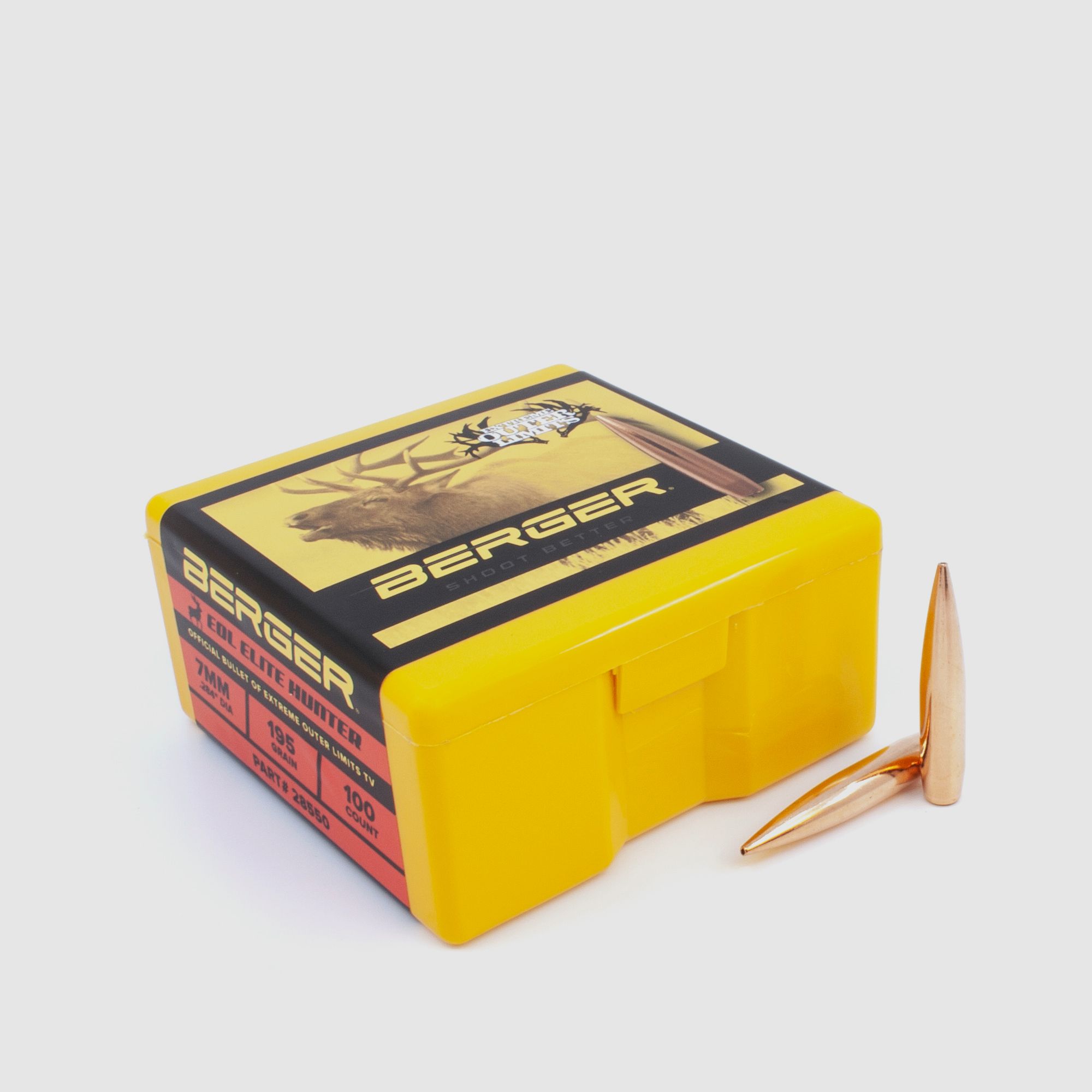 Berger Bullet 7mm/.284 EOL Elite Hunter 195GR 100 Pieces