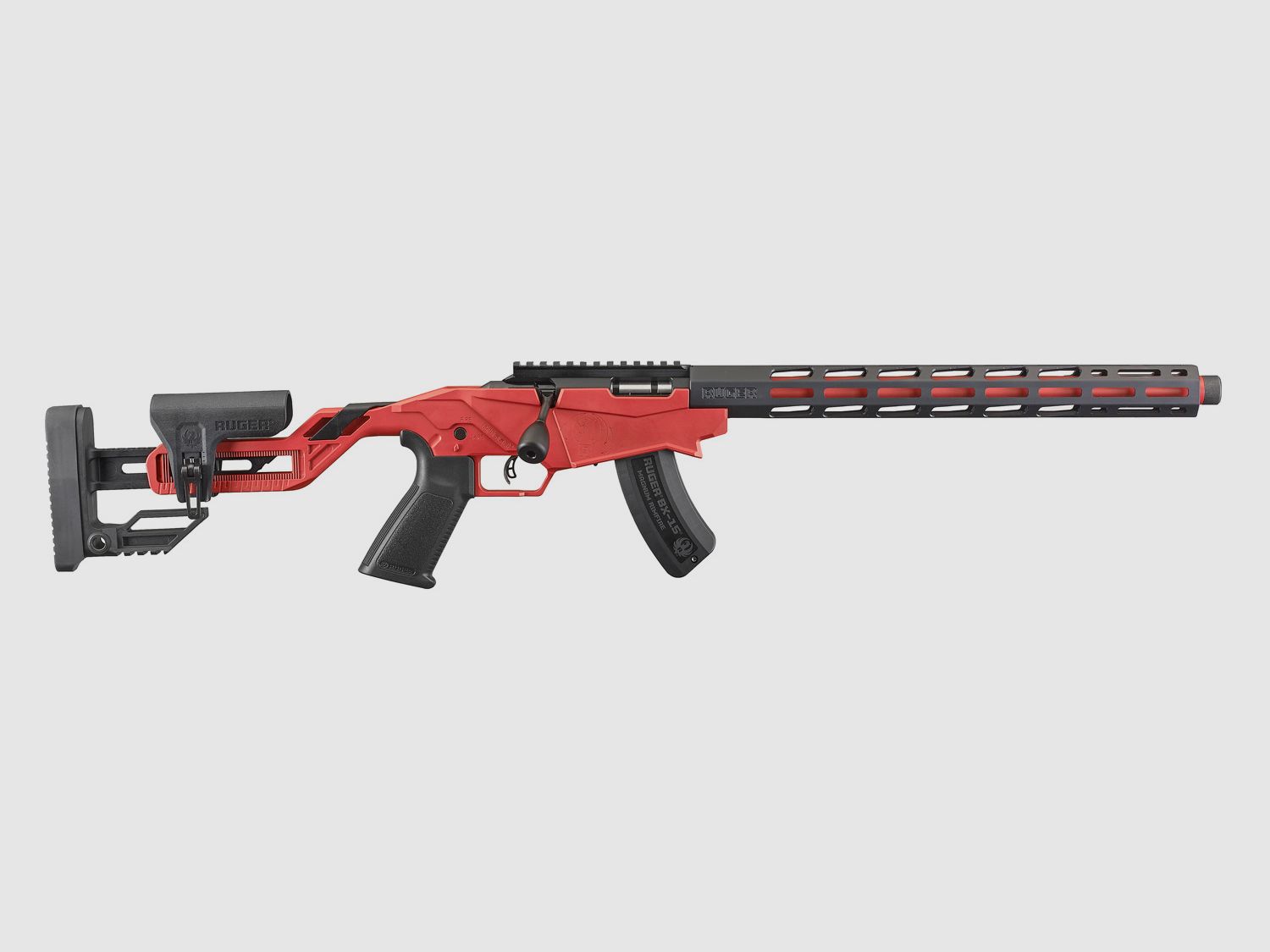 RUGER PRECISION RIMFIRE .17 HMR 18"/46CM 1/2"-28 ROOD/ZWART