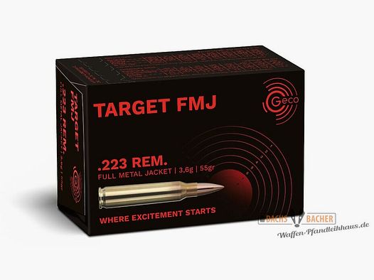 GECO .223 Rem. Target FMJ 3,6g/56gr 50 Schuß