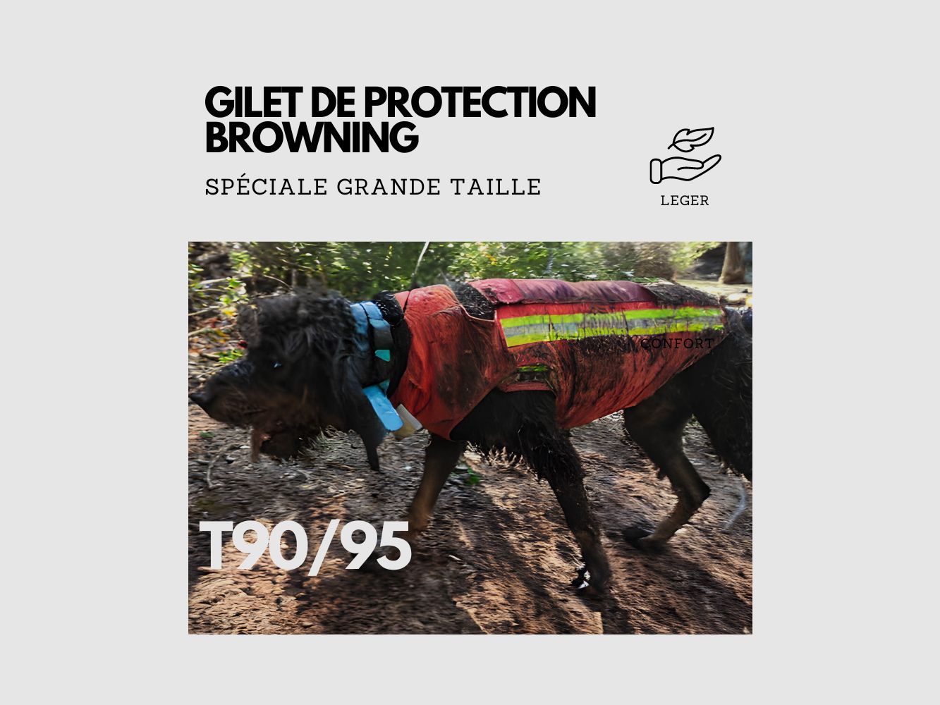 GILET DE PROTECTION POUR CHIEN GRANDE TAILLE, image 1 sur 5