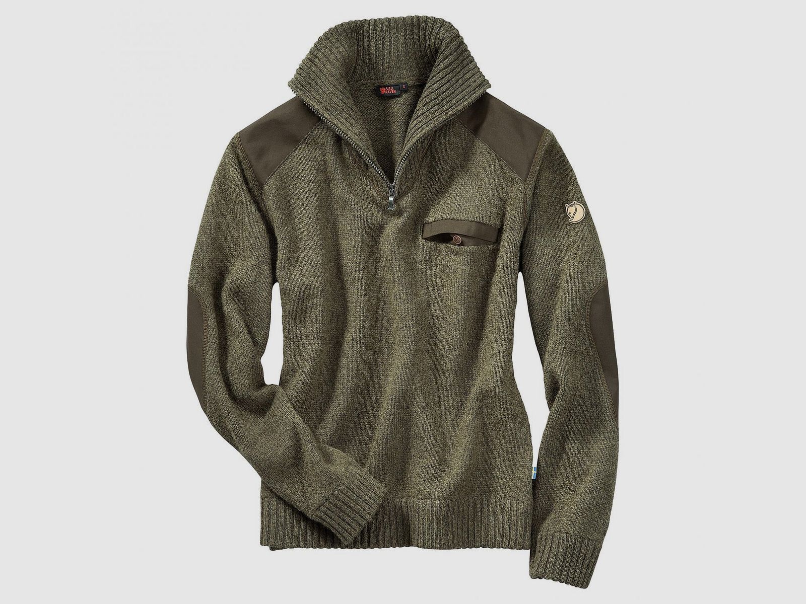 Sörmland Koster Pull M Hommes (Olive Foncé)