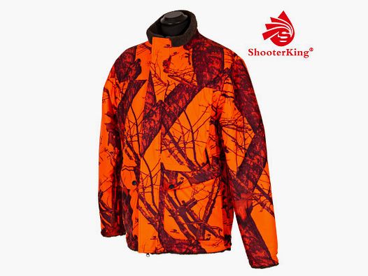 Shooterking Herren Jacke Dawn 2.0 wendbar Grün / Mossy Oak Blaze Camo