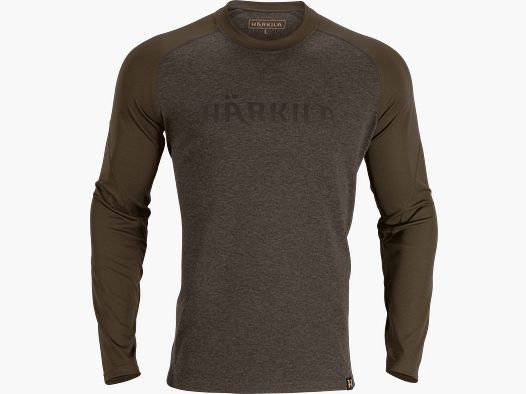 Härkila Metso Langarm-Shirt Herren Olive Night/Willow Green - XL