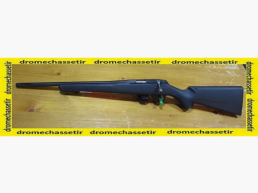 carabine Tikka T1X GAUCHER cal 22lr canon 51cm filetée composite noir