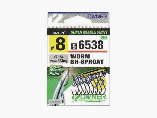 Enkele haak OWNER 56538 WORM BH SPROAT