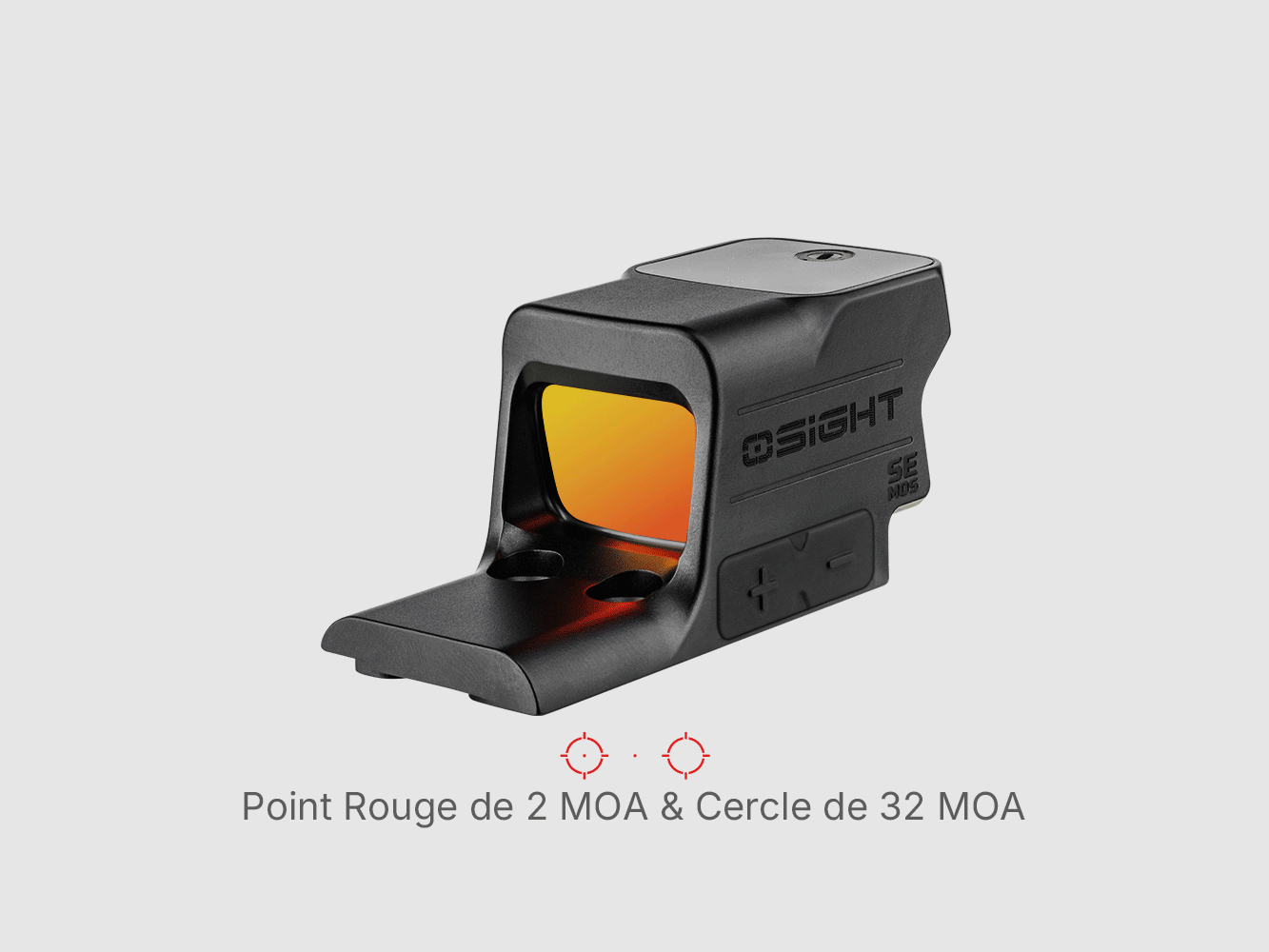 Rotpunktvisier OSIGHT SE MOS auf GLOCK® MOS gen 5 System mit Multi-Retikeln 2 MOA und 32 MOA Kreis, Bild 1 von 8
