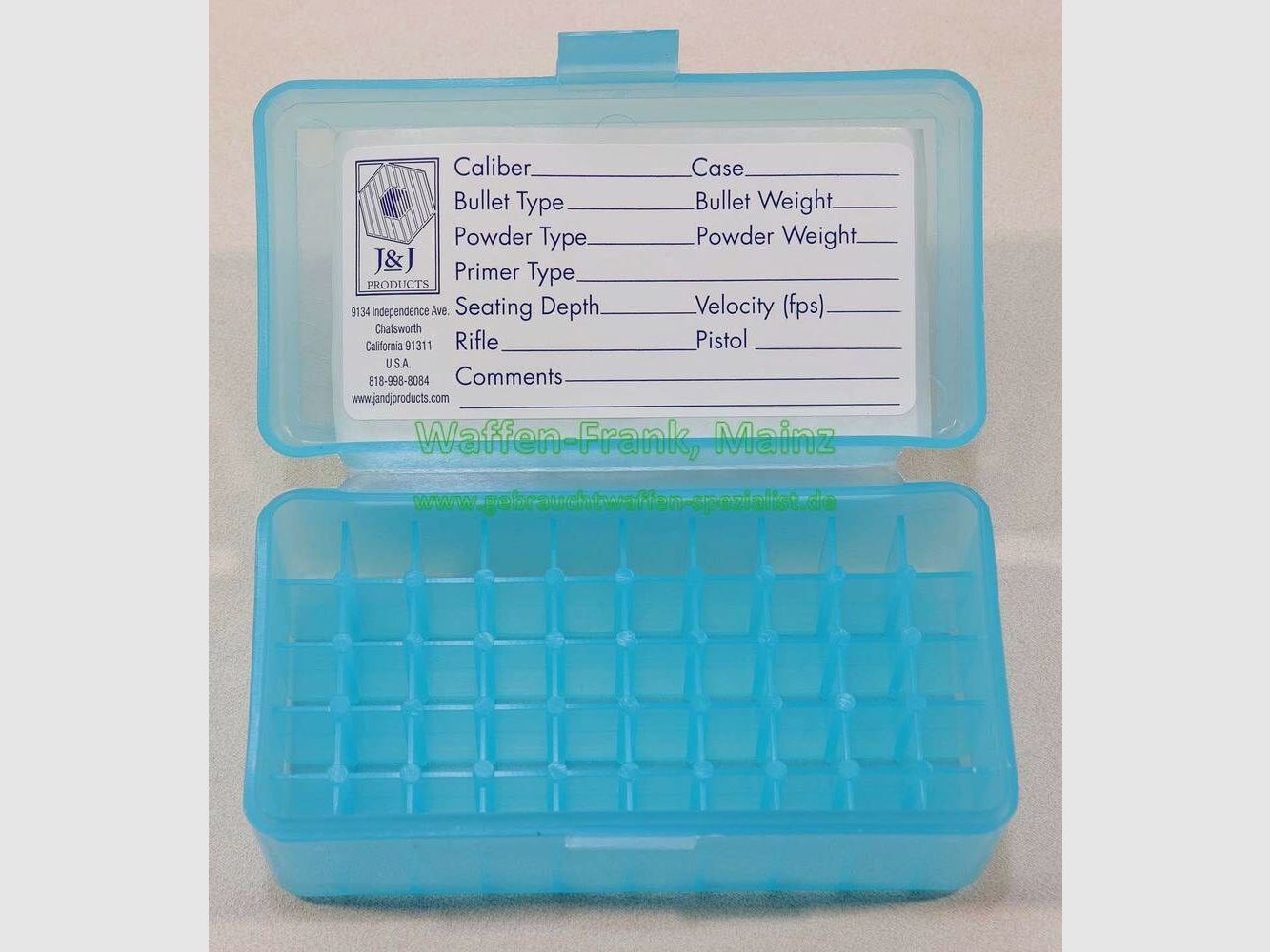 Amerikanisch unbekannt Patronenbox blauklar .38 / .357