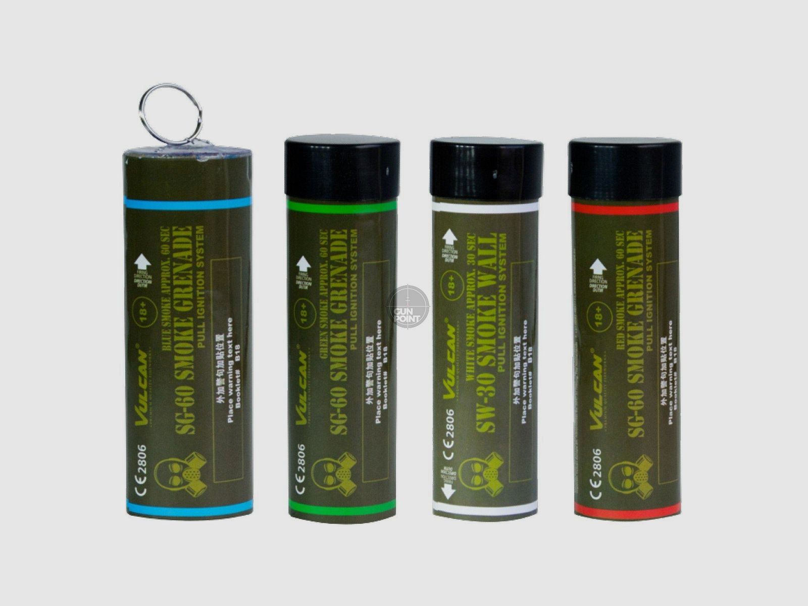 Vulcan Smoke Grenade - Rauchtopf mit Reiznder 60 Sekunden