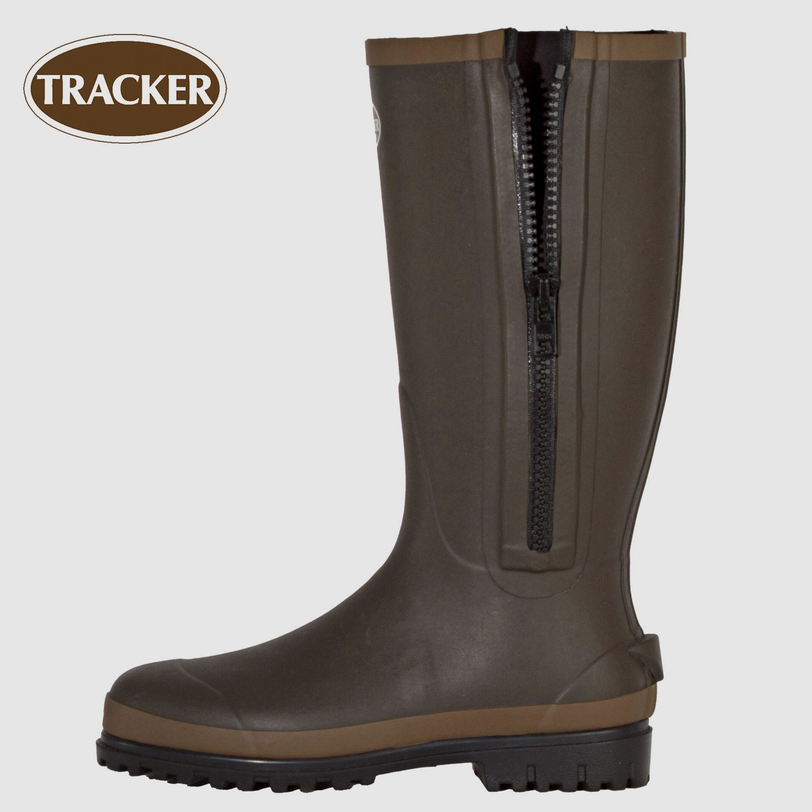 Tracker Neoprenstiefel braun mit Reißverschluss