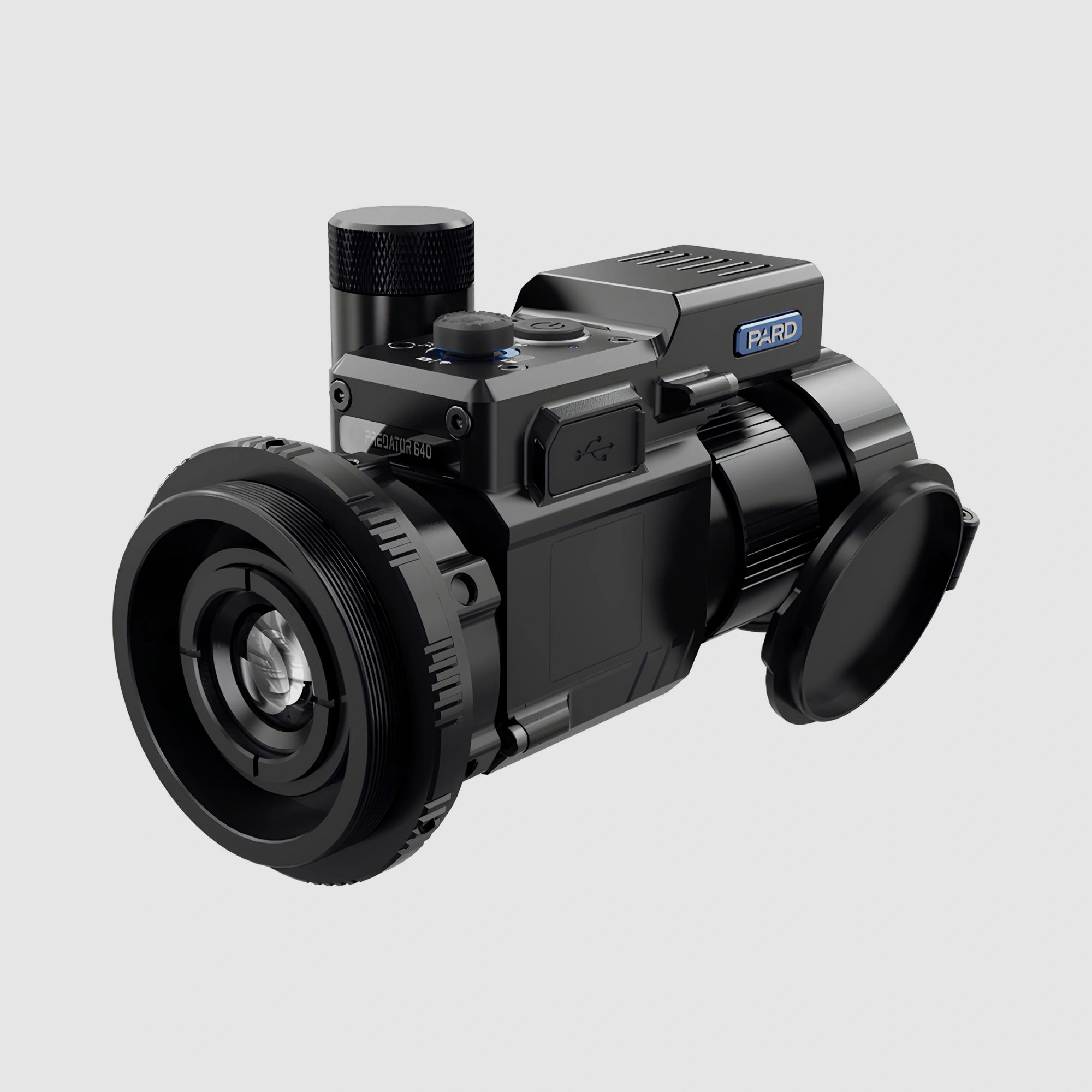 PARD Predator 640 / 480 Wärmebild-Vorsatzgerät - Lieferumfang ohne Adapter mit LRF 35  mm