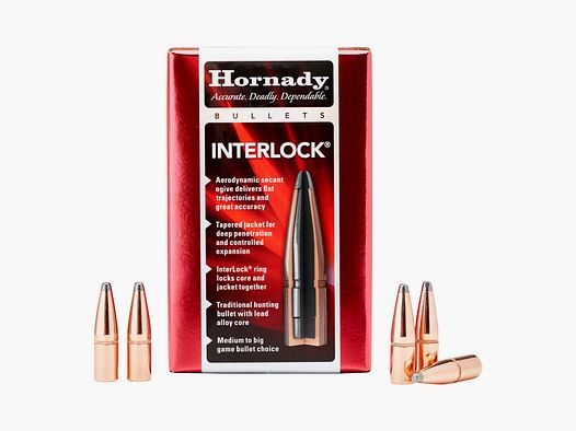 Hornady BULLETS .45/.458 350GR INTERLOCK RN – 50 Stk.