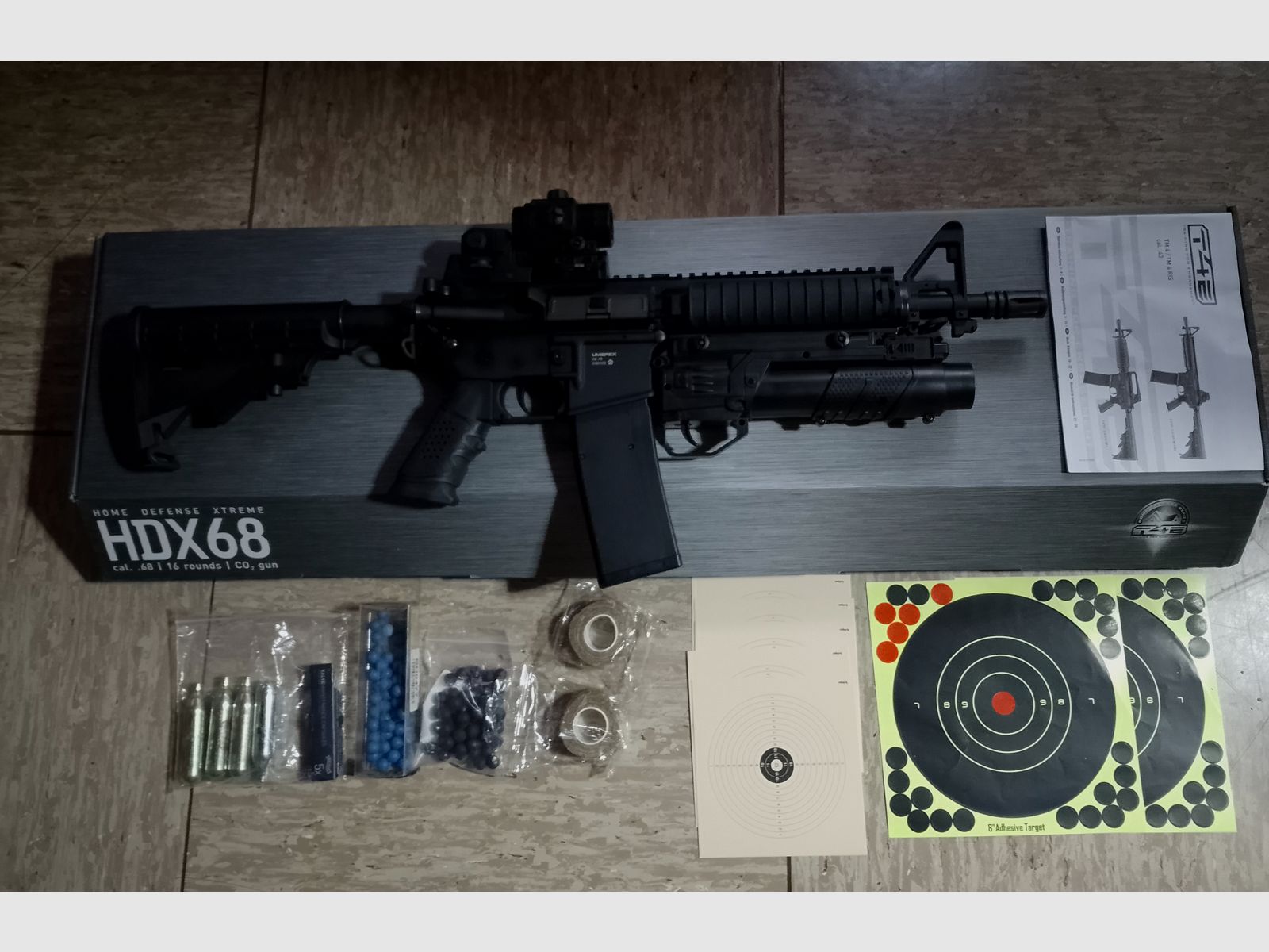 T4E t4m RIS co2 air rifle Ram Home Defense assault rifle as new cal .43 paintball marker