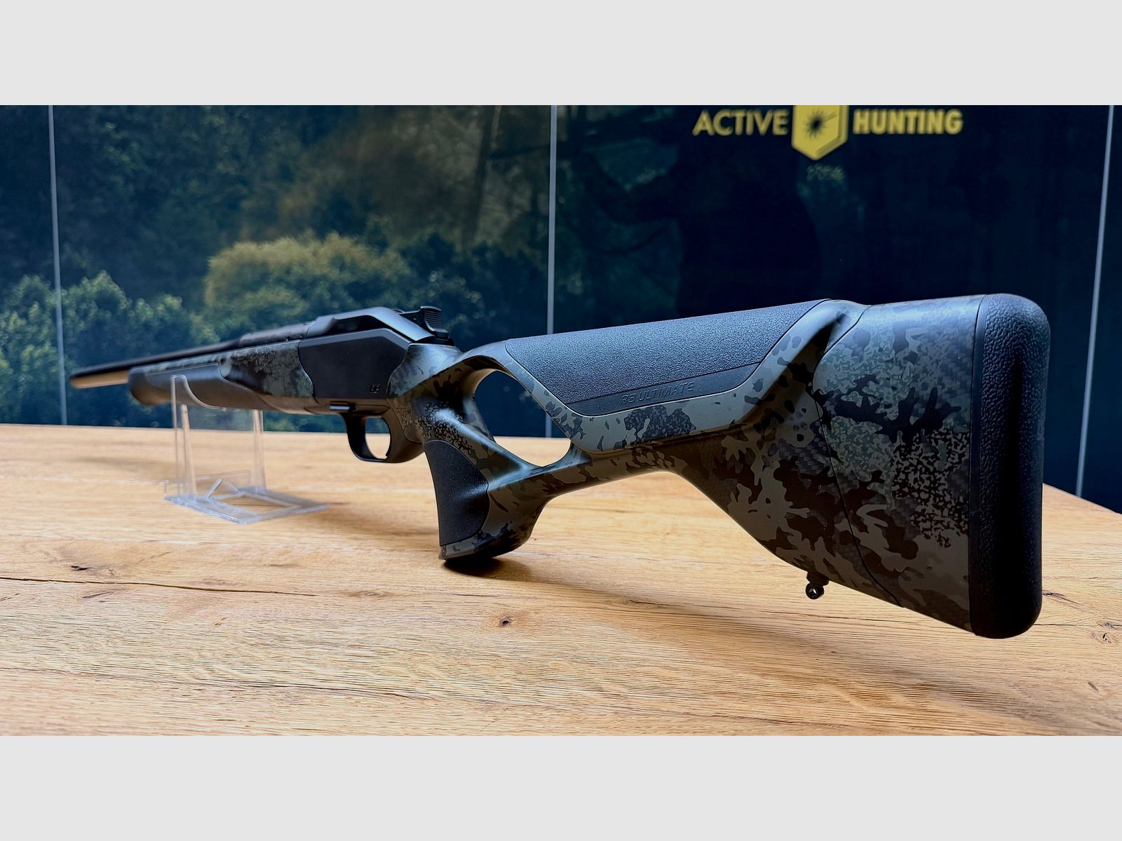 Blaser R8 Ultimate Carbon Huntec Camo Komplettwaffe / Kaliber wählbar / Logo schwarz / Semi Weight