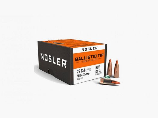NOSLER Projectiles BALLISTIC TIP cal.224 55gr. 39526