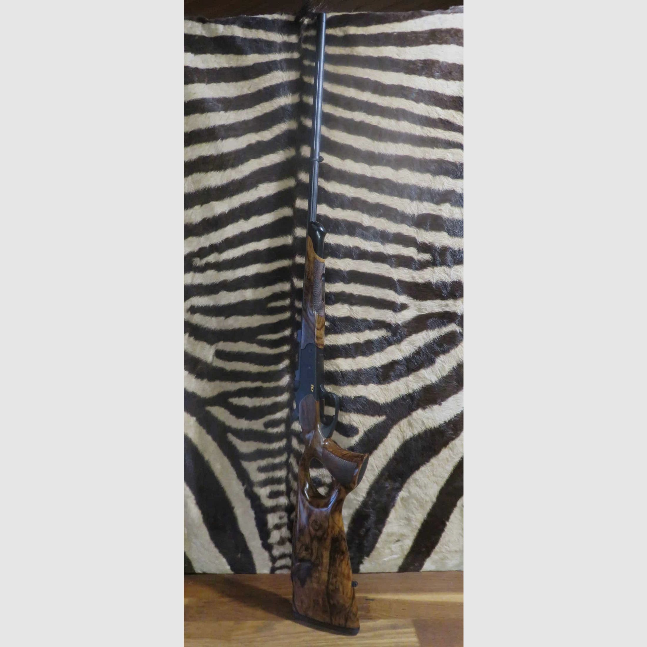 Kipplauf BLASER K95 Success Cuir Bois grade 6 calibre 7RM canon 65cm flûté – fileté, image 1 sur 10