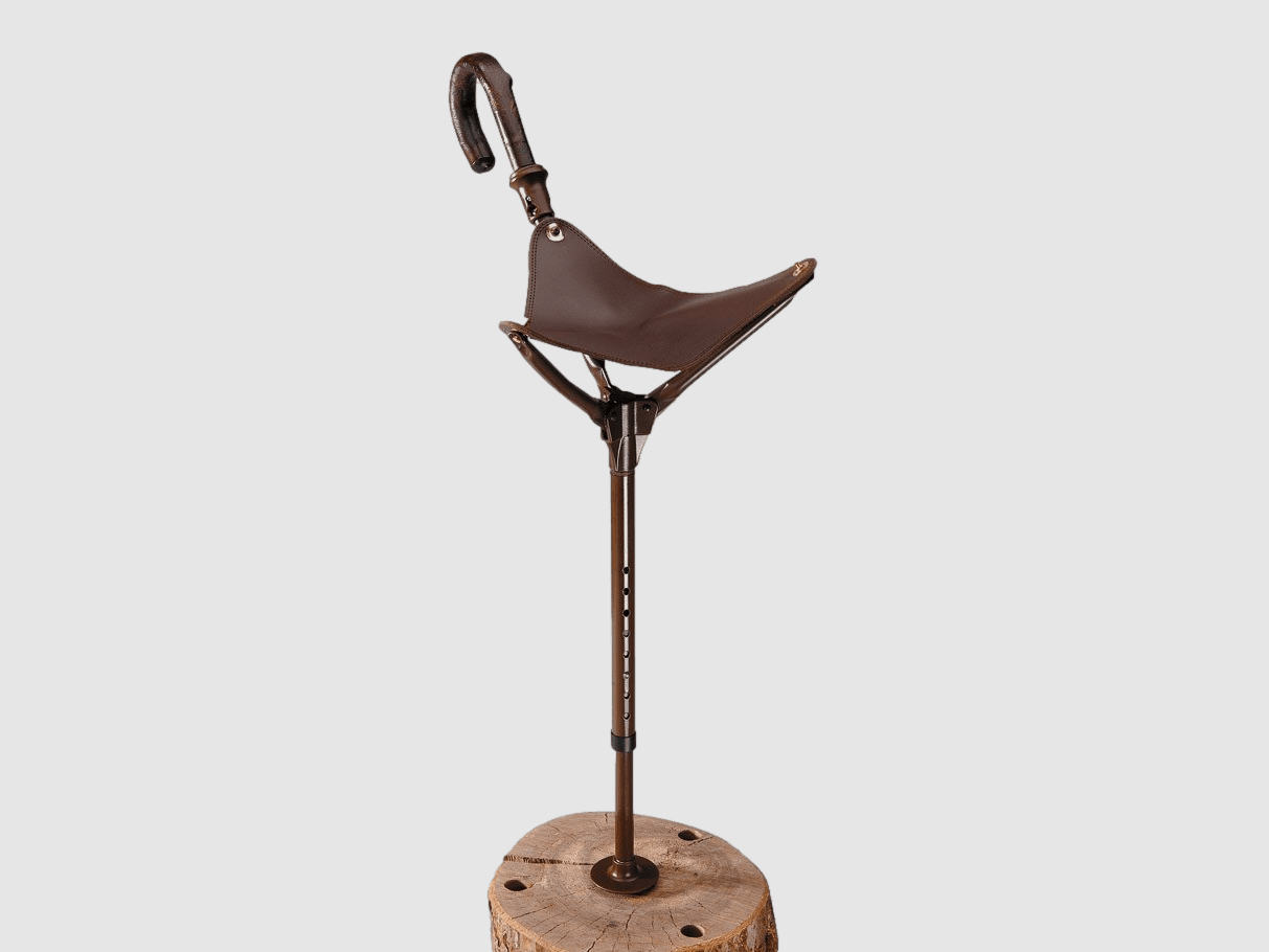 AKAH adjustable seat stick with extra large seating area