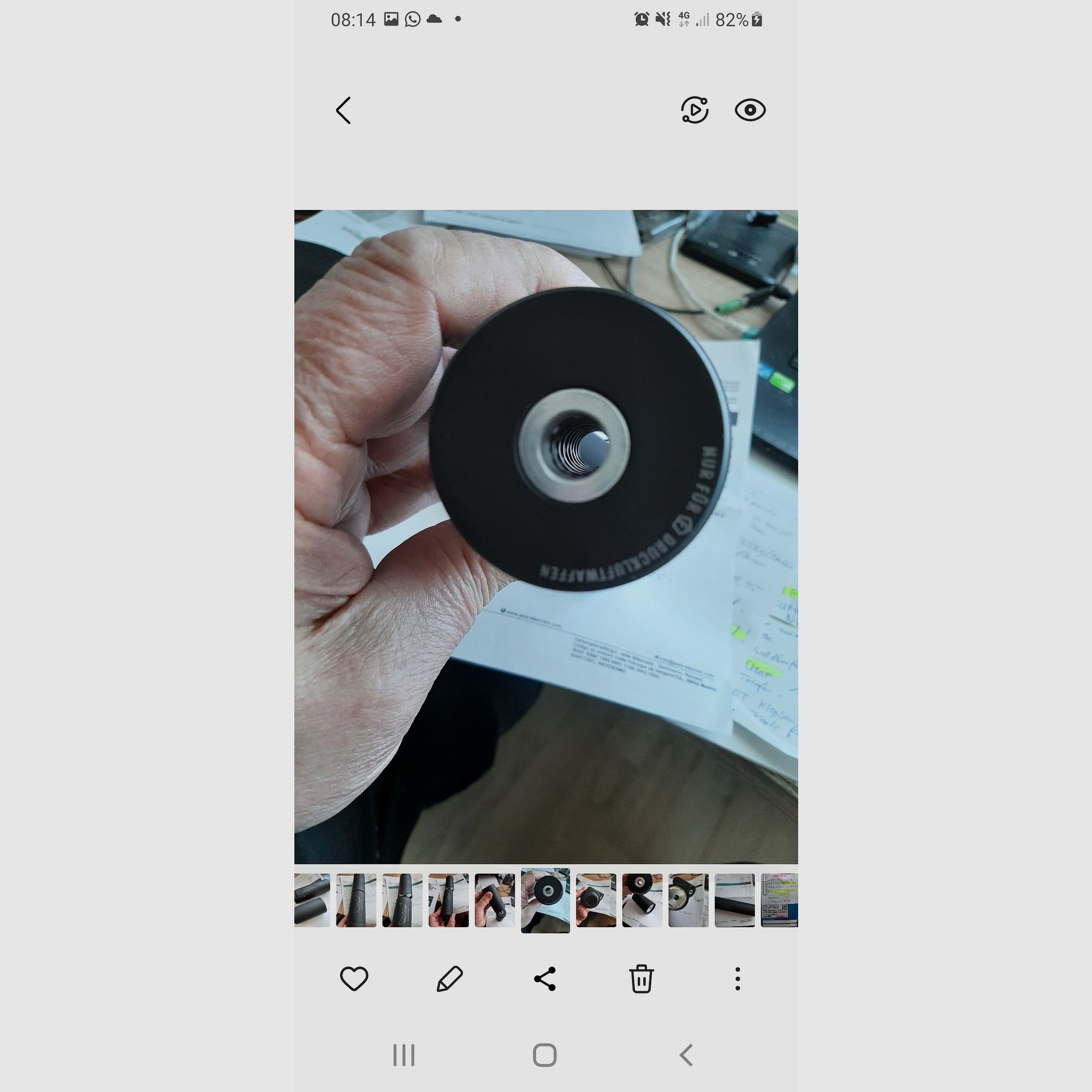 Geluiddemper JADS Waldkauz V4 Kaliber 9 mm/35 voor F wapens