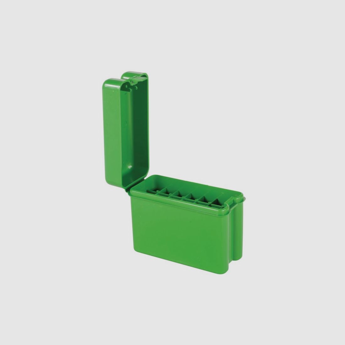 MTM scatola per cartucce RM-20-10 con coperchio a ribalta per 20 cartucce .22-250 e altre.