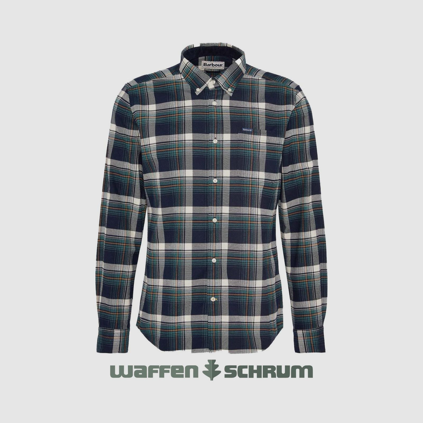 Barbour Hemd Shieldton Dark navy