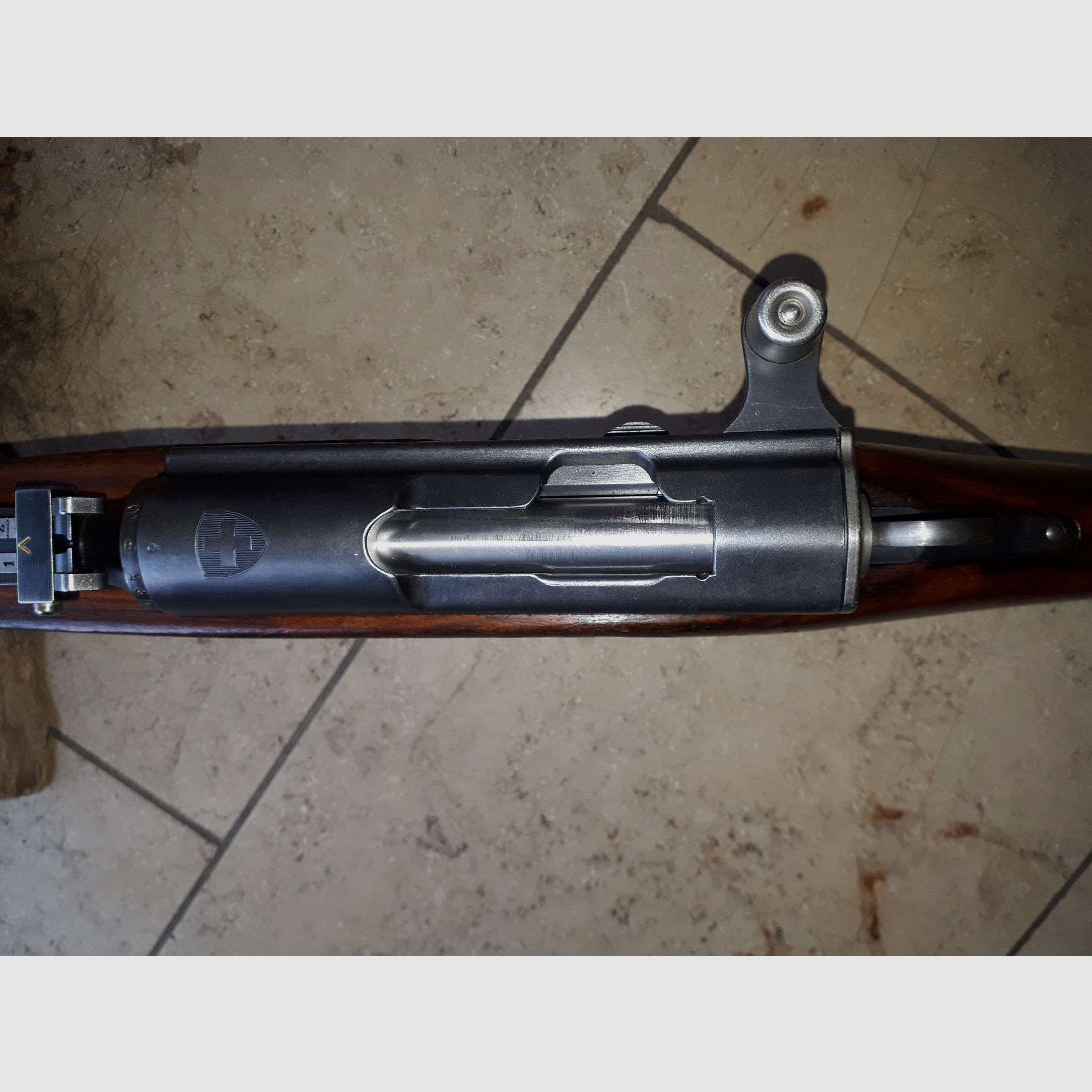 Carabine suisse 31, calibre 7,5x55.