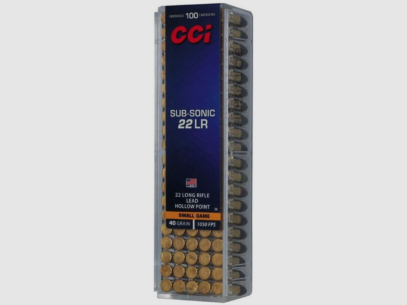 CCI Sub-Sonic LHP 40grs 100St .22lr, Bild 3 von 3
