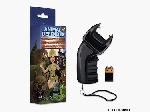 DEFENCE SYSTEMS – ANIMAL DEFENDER TASER 3 IN 1 FEUERZEUG + ABWEHRGERÄT + STIMULATOR ENTSPRECHEND CE