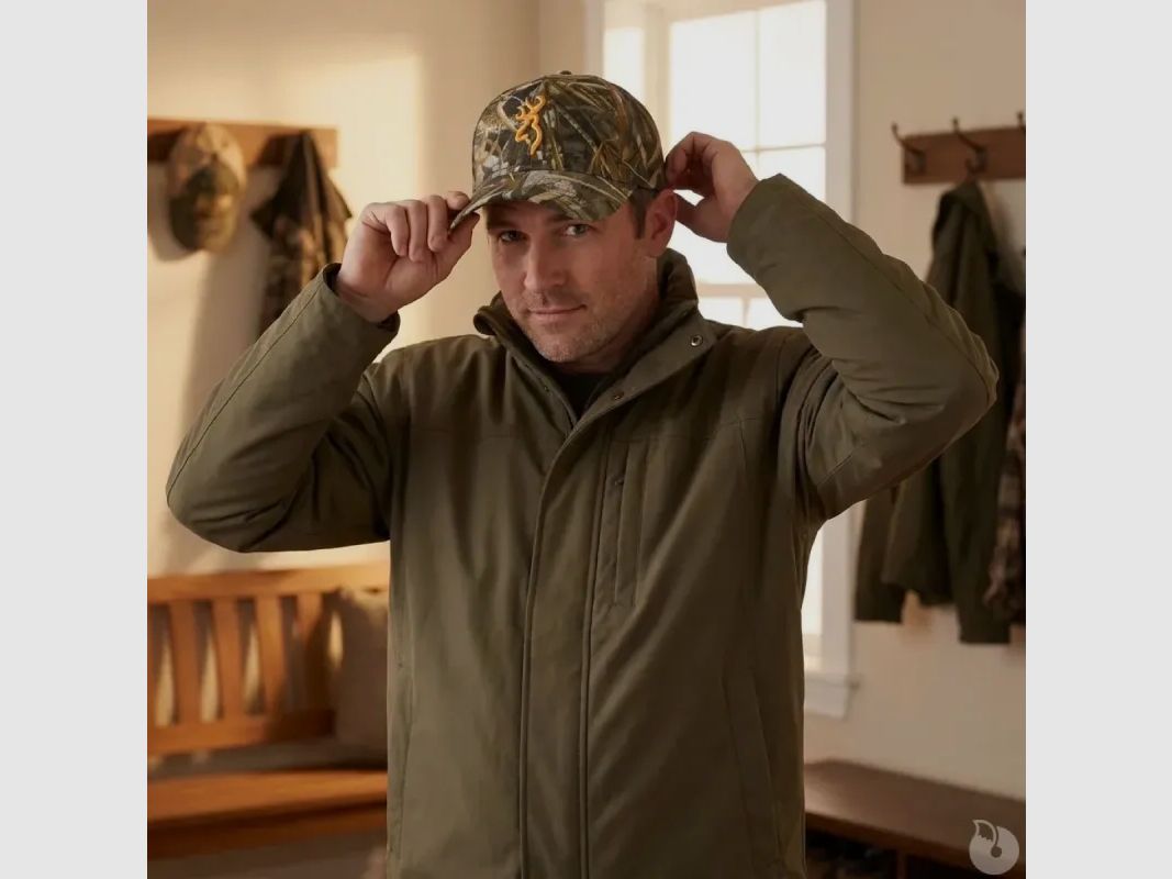 Cappellino ricamato Browning in cotone poliestere camo Max S taglia unica, immagine 3 di 10