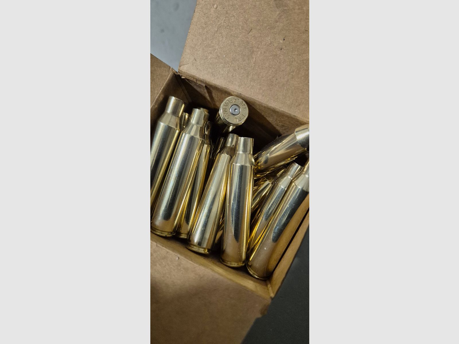 .338 Lapua Magnum Hülsen 50 Stück, gereinigt (2 Mal wiedergeladen)