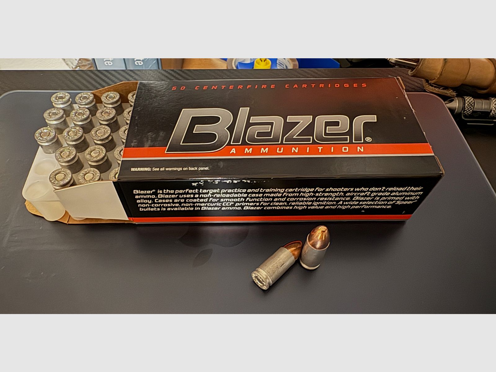 9mm Luger CCI Blazer Alu 9 115gr VLM Rund / FMJ patronenlagerschonend!