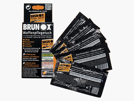 Brunox Waffenpflegetuch 18x20 cm 5 Stück
