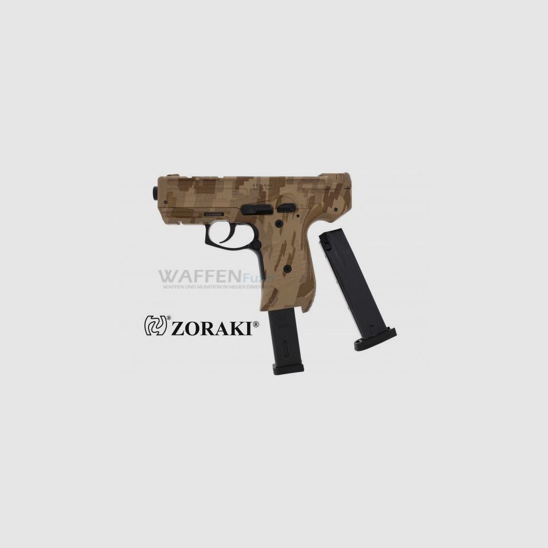 Zoraki 925 pistola de fogueo Camo calibre 9mm P.A.K.