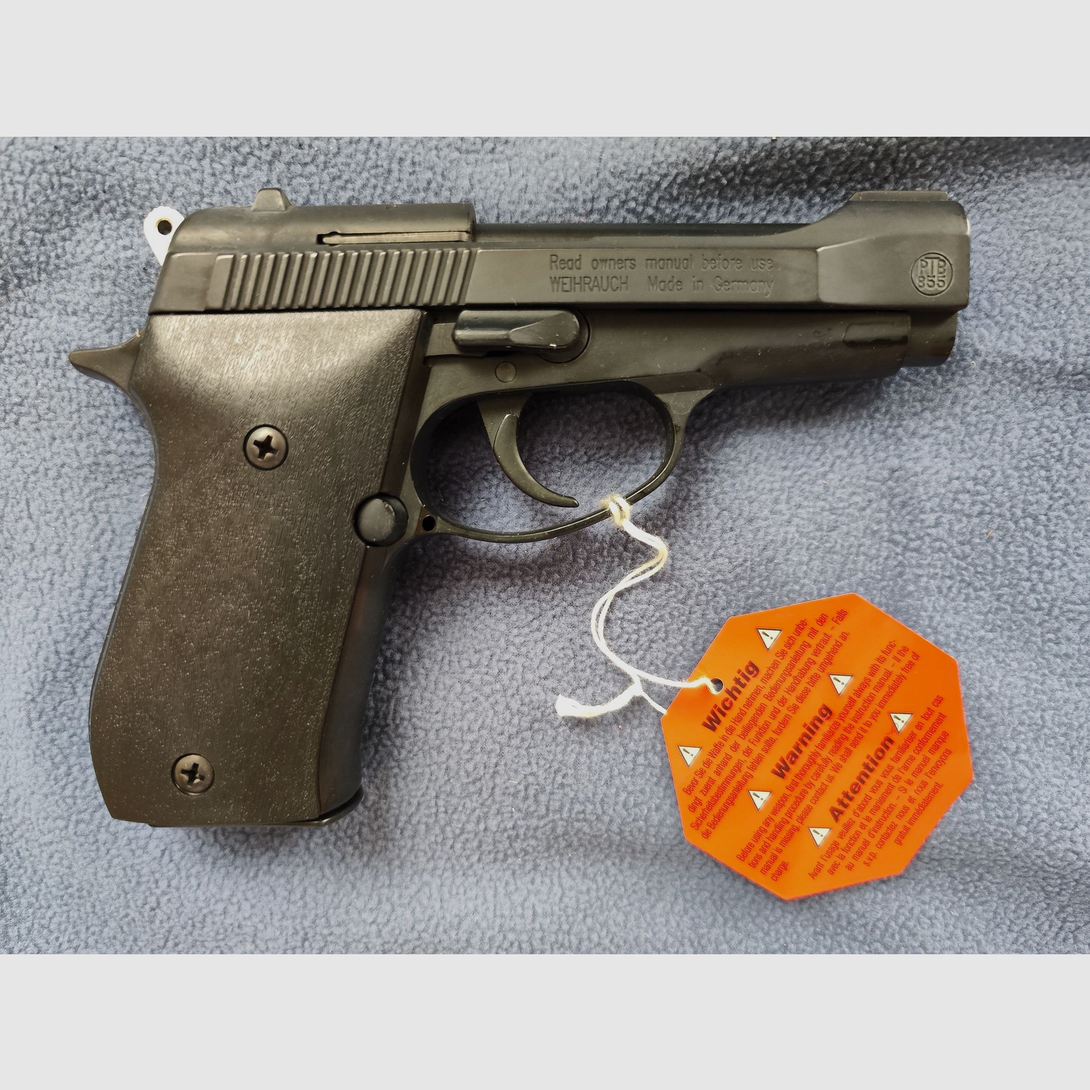 Weihrauch HW 94 Cal. 9 mm R Knall NC blued Arminius revolver pistol OVP
