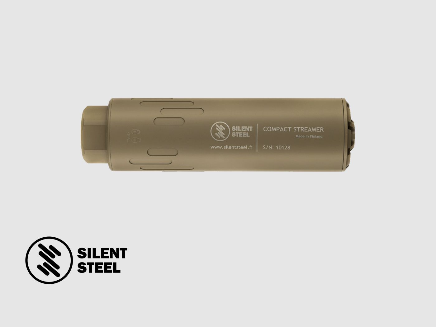 SILENT STEEL Compact Flow Streamer QD 5.56 FDE, image 1 sur 4