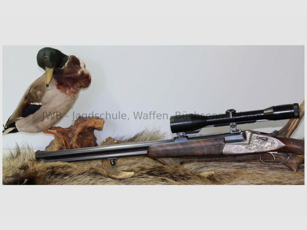 Sodia Bockbüchsflinte mit langen Seitenplatten 16/70;7x57R
